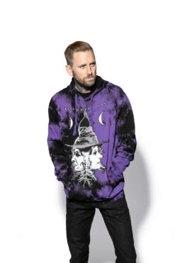 Duality - Purple Lightning Dye Hooded Pullover -Layered Shop BCC Dec 2019 02