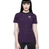 Believe In Yourself - Purple Striped Women's Tee -Layered Shop BCC Feb2021 190