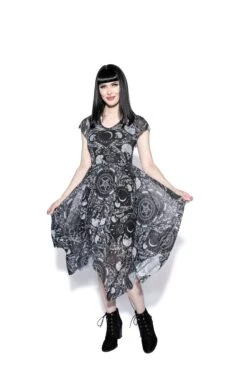 Baroque - Lace-up Back Mesh Dress -Layered Shop BCC Feb2021 245