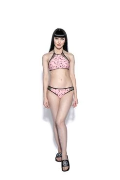 Pink Pentagram Rose Mesh Swim Top -Layered Shop BCC Feb2021 279