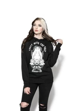 Ghost With The Most - Hooded Pullover Sweater -Layered Shop BCC June2020 86