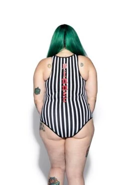 Sinner Stripe Zip One Piece -Layered Shop BCC June 19 45
