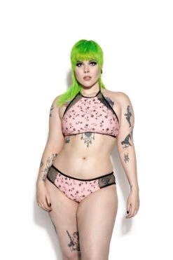 Pink Pentagram Rose Mesh Swim Bottom -Layered Shop BCC Mar2021 Dre 15