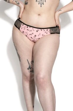 Pink Pentagram Rose Mesh Swim Bottom -Layered Shop BCC Mar2021 Dre 18
