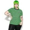 Believe In Yourself - Green Striped Women's Tee -Layered Shop BCC Mar2021 Dre 81