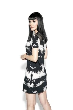 Spirits Of The Dead - Black Lightning Dye Mesh Dress -Layered Shop BCC May2021 129