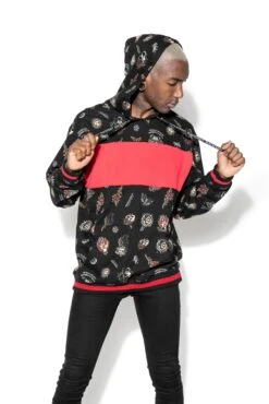 Ouija Flash - Color Block Hooded Pullover