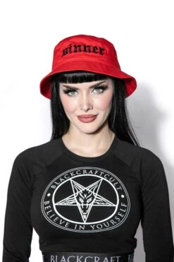 Sinner - Red Bucket Hat -Layered Shop BCC Oct19th2021 128