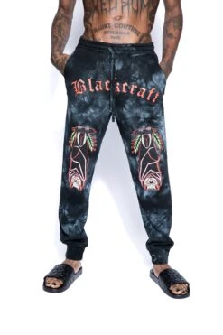 Bat Roost - Black Tie Dye Joggers