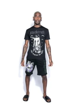 Snake Skull Sweat Shorts -Layered Shop BCC Oct302021 Braxton 31
