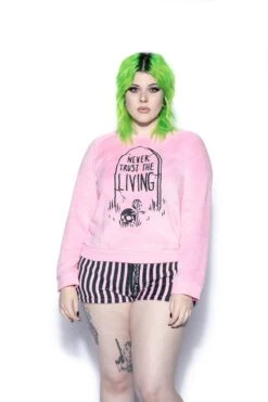 Pink Never Trust The Living - Women's Pajama Set -Layered Shop BCC Oct302021 Dre 44