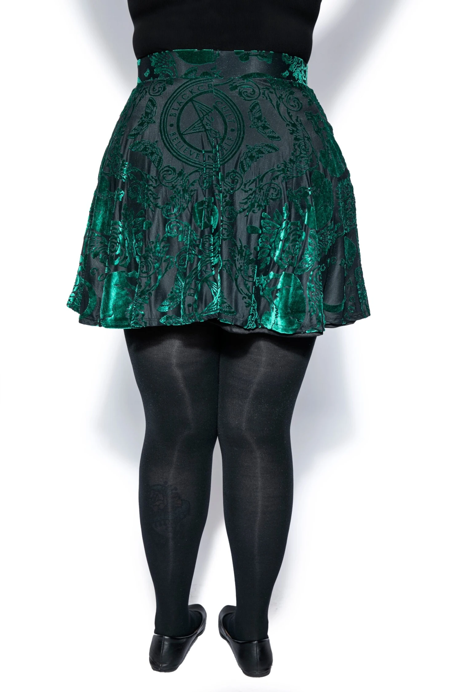 Green Baroque - Velvet Skirt 10 Green Baroque - Velvet Skirt - Image 8