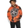Believe In Yourself - Orange Lightning Dye Hooded Pullover -Layered Shop BCC Sept2020 236