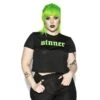 Green Sinner - Flowy Crop Tee 1 Green Sinner - Flowy Crop Tee -Layered Shop BCC Sept2020 324