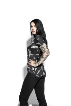 Death Moth - Mesh Women's Tee -Layered Shop DeathMothMeshTee