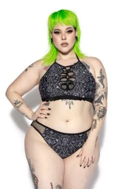 Alchemical Ouija Mesh Bikini Bottom -Layered Shop Drealchemical top front1