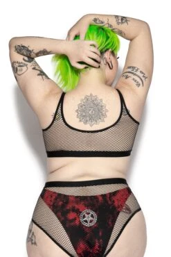 Believe In Yourself Blood Moon Mesh Top -Layered Shop Drebloodmoonmesh topback1