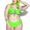 Green BCC Pentagram Top -Layered Shop Dregreenpent top front1