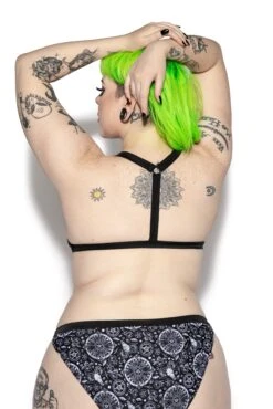 Dream State Studded Triangle Bikini Top -Layered Shop Drestuddedbikini top back1