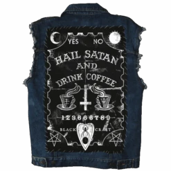 Hail Satan And Drink Coffee - Back Patch