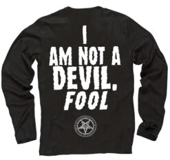 Not A Devil - Long Sleeve Tee -Layered Shop Krampus longsleeve back