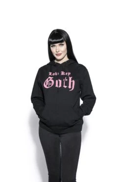 Low Key Goth - Hooded Pullover Sweater -Layered Shop Lowkeygoth mock pinkfix4 2