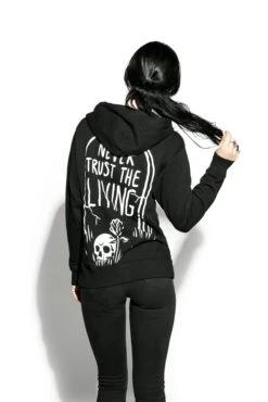 Never Trust The Living - Zip Up Hoodie -Layered Shop NeverTrustThelivingzipUp3