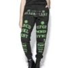 Ouija - Green Print Joggers -Layered Shop OuijaGreenJoggers