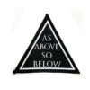 As Above So Below - Woven Patch -Layered Shop asabove patch mock1