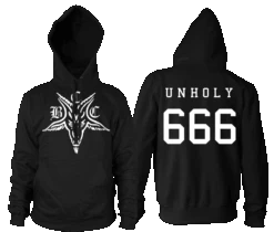 Baphomet 666 - Hooded Pullover Sweater