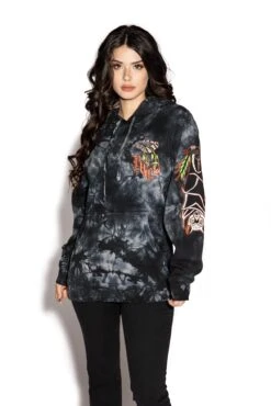 Bats Roost - Black Tie Dye Hooded Pullover -Layered Shop batsroost1 627246f9 13a0 4f99 84b6 8c491be5f6bd
