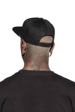 Believe In Yourself - Snapback Hat -Layered Shop blackplainsnap back1