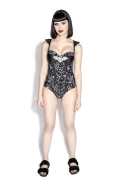 Mavis Demons Print One Piece -Layered Shop demonsbatwing full1