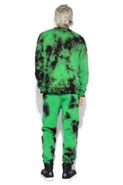 Aftermath - Green Lightning Dye Joggers -Layered Shop greendyeback1 8c0c0771 090e 426e afca 706ec626d7da