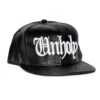 Unholy - Faux Leather Snapback Hat -Layered Shop leatherunholy1