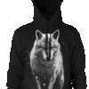 Lone Wolf - Hooded Pullover Sweater -Layered Shop lonewolfpull