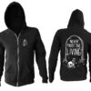 Never Trust The Living - Zip Up Hoodie -Layered Shop nevertrusttheliving zipmock1 4636a8a4 a18f 4248 a248 306fc56fe402