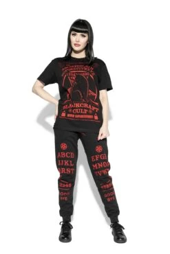 Ouija - Limited Edition Red Print Joggers -Layered Shop ouijared3 0fab4e01 9f14 4d1c a998 e8ed226616c1