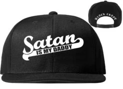 Satan Is My Daddy - Snapback Hat -Layered Shop satandaddy snapback
