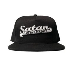 Satan Is My Daddy - Snapback Hat -Layered Shop satandaddy snapback mock1