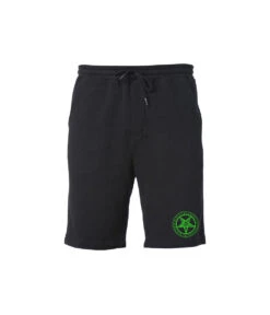 Demon Throne Sweat Shorts -Layered Shop shorts biys mock green2