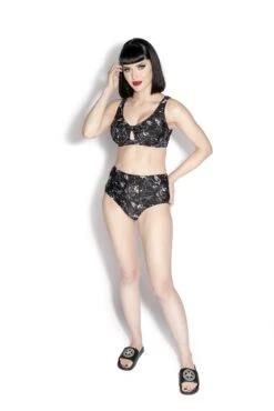 Tropic Gothic Tie Front Bikini Top -Layered Shop tropicalgoth full1 ad006e3a bce7 4512 960a 35ce10cb2988