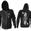Two-Finger Salute - Zip Up Hoodie -Layered Shop twofingerzip