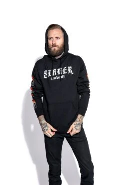 Sinner - Hooded Pullover Sweater -Layered Shop unspecified a95fff69 1240 4465 bb11 e59b404d677c