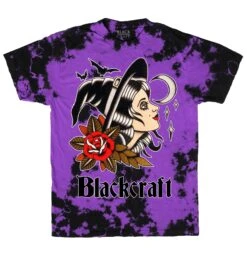 Bat Witch - Purple Lightning Tee -Layered Shop witchflash purplelightning mock